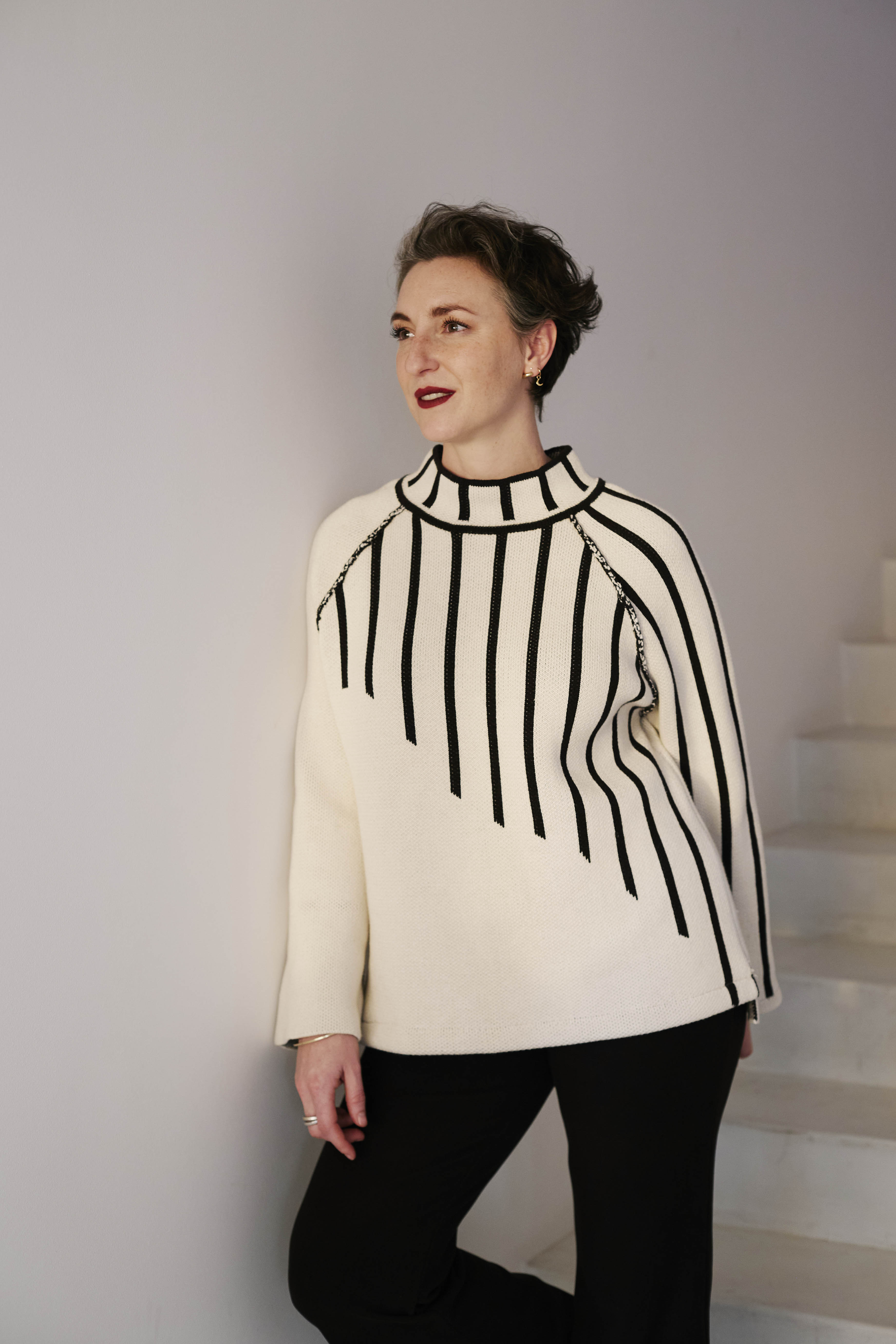 The Frankie Knitted Human Jersey Cream