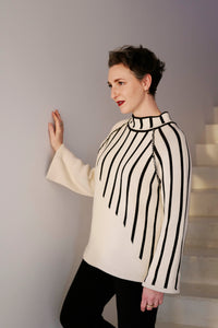 The Frankie Knitted Human Jersey Cream